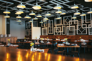 The restaurant interior